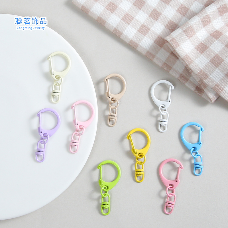 キーホルダー★チャーム素材 DIY アクセサリーパーツ 手作りに最適★15色