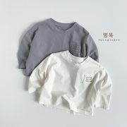 2026春夏新作 韓国風子供服  長袖 トップス  Tシャツ 2色