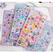 3Dステッカー 手作りDIY 子供おもちゃ 可愛いシール 立体ステッカー 粘着シールLF