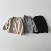 2026春秋子供服 シンプル 可愛い コート 韓国風 カーディガン 防寒 温かい ベビー服 キッズ服 [73~100cm]