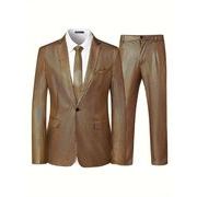 4色/メンズスーツ、光沢仕上げと繊細な柄、M00021M