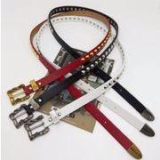 ファッションベルト 帯   ベルト パンク風 フェイクレザー