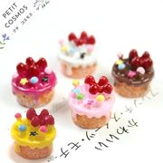 スイーツ デザート 苺シフォンケーキ デコパーツ DIYパーツ 手芸 ハンドメイド ドールハウス