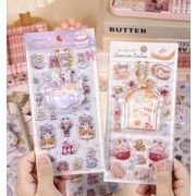 3Dステッカー 手作りDIY  子供おもちゃ 可愛いシール  立体ステッカー 粘着シールLF