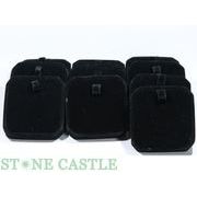 【店舗備品】ブレスレット単品用什器 四角形 (ふた無し) ベルベット (10個セット)