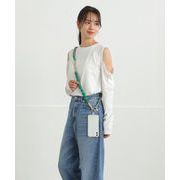 配色 ロープ ストラップ スマホショルダー シンプル