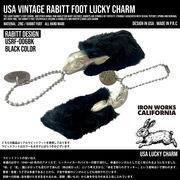 ラッキーラビッツフット　キーチェーン　ラビットフット　ウサギ　アメリカン雑貨　キーホルダー　お守り