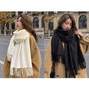 カシミアタッチ　ソリッドウールストール 22754