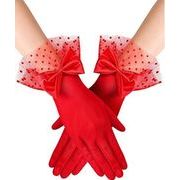 結婚式 花嫁 卸売り手袋 ブライダルグローブ ブライダルドレス手袋 ショート手袋 日焼け止め手袋