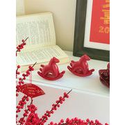 今が絶対買い流行 早い者勝ち 手づくり赤陶のゆらゆら馬茶香車 開運インテリア小物 デスクの風水アクセント