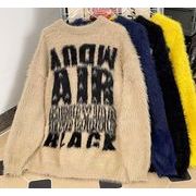 トップス メンズ ニット セーター   ファブリック クルーネック
