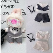 17cm対応 スーツベスト＆蝶ネクタイ フォーマル風 ドール用着せ替え 服ぬいぐるみ用服 人形doll