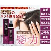 男女兼用薬用育毛剤　髪に力