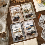 ★手帳素材　布　粘着性無し★1枚入り