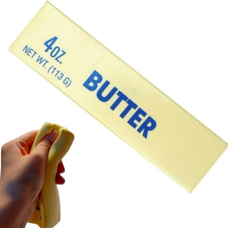 バタースクイーズ ゆっくり元に戻ります スクイーズ ストレス解消に 高弾性ラテックス おもちゃ