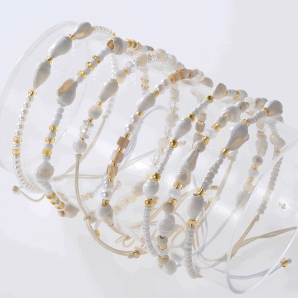 ★バリ島より入荷！★  シェルミサンガ/ shell white