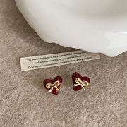 ピアス　レディース　韓国ファッション　デザイン　ins　ハート　リボン