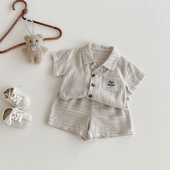 2026春※FLM☆セット 半袖ボーダー ワンピース 兄妹コーデ