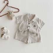 2026春※FLM☆セット 半袖ボーダー ワンピース 兄妹コーデ