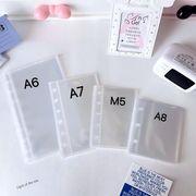 内ページ シール帳 透明カラーPVCリングノート手帳インスタグラムアルバムシール収納カード