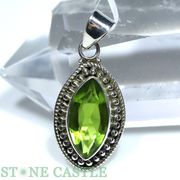 ☆一点物☆【ペンダントトップ】ペリドット (2A) (ブリリアントカット) No.44