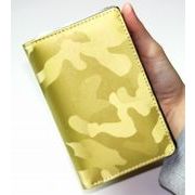 RED　CROW　牛革　特殊コーティング　カモフラージュ迷彩　ショートウォレット　3241　GD