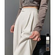 【日本倉庫即納】 ハイウエストスラックス セミワイドパンツ