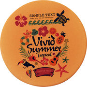 珪藻土コースター丸 茶 241110