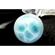 【１点物】大珠◇三大ヒーリング ラリマー 30mm 丸玉(台座付き) スフィア _CG7263【宅急便のみ】