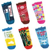 ソックス 駄菓子 靴下 6足セット【小ロット販売】
