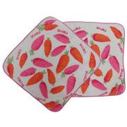 20cmパイル地プリントタオルハンカチ_【ニンジン】日本製