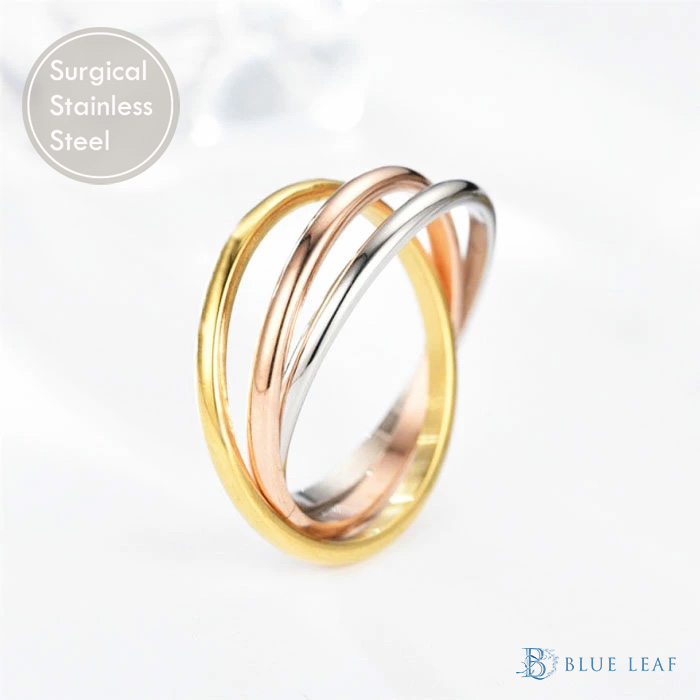 ステンレス リング 3連リング トリプル 指輪 トリニティリング トリニティ トリニティー【国内即納】