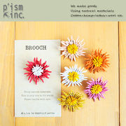 ■ピズム■■2026SS　新作■　レザーブローチ　Flower　CG