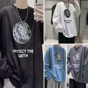 2026春夏メンズ服 シンプル おしゃれ Ｔシャツ 韓国風 トップス ゆったり インナーシャツ[M~5XL]