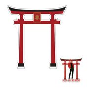 日本製 made in japan おなまえジオラマアクリルスタンド 鳥居 レッド 147416