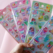 手芸diy用デコレーション 手帳用 貼り付け★粘着シール★立体キャラクターシール 3Dシール