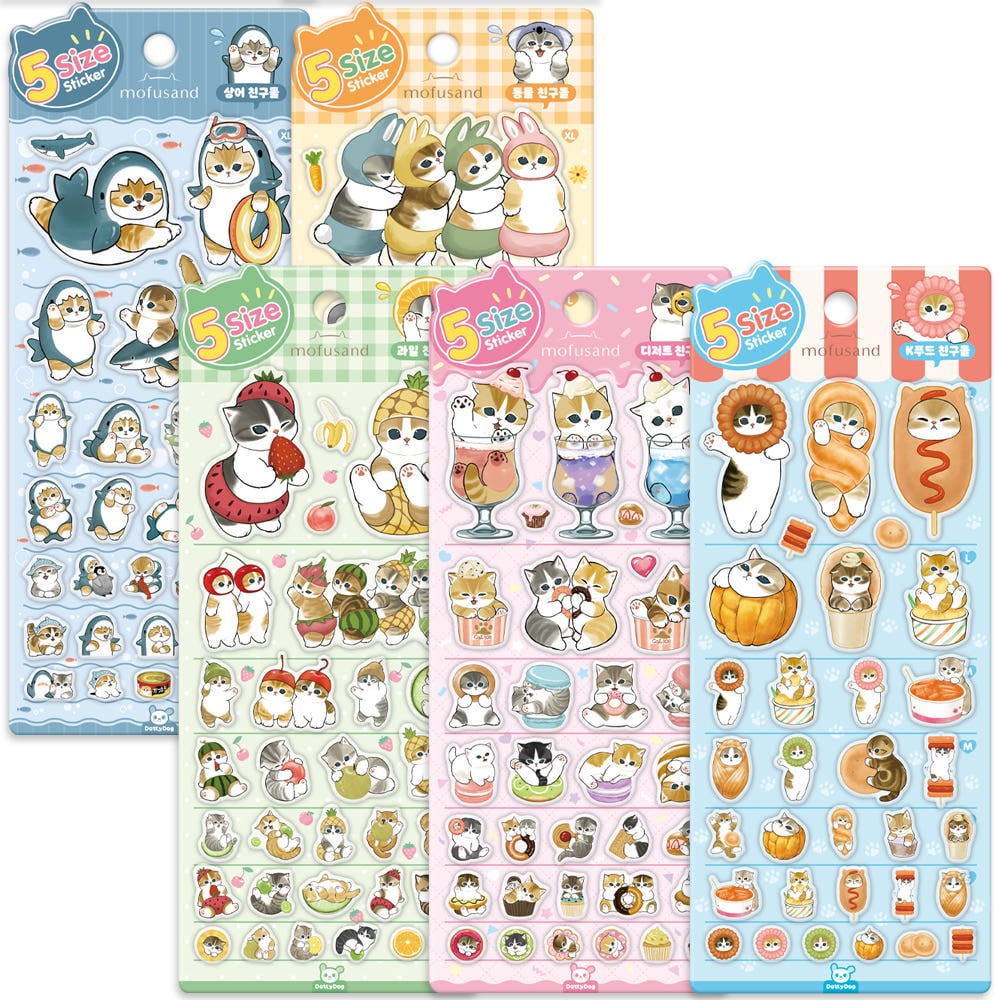 韓国 モフサンド 5サイズ ステッカー　並行輸入