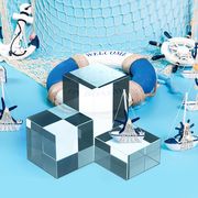 ベーススタンドディスプレイ  展示台 台座 全面透明 展示台 商品陳列 ディスプレイ 撮影台   c-160