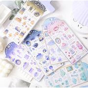 2026新作 手帳用シール 手芸DIY装飾 貼るだけ★粘着シール★立体キャラ3Dシール