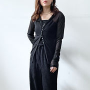 【2026新作】シアーカーディガン×ビスチェセット