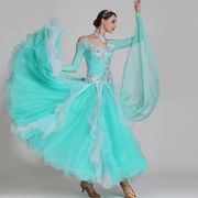 モダンダンスドレス、社交ダンス衣装、ワルツダンスドレスYM0107