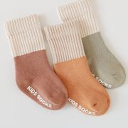 【SOCKS】カラーバリリブソックス 3ペアセット