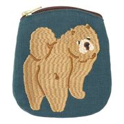 【ポーチ】ouaf ouaf＆miaou marche 刺繍ポーチ チャウチャウ いぬ