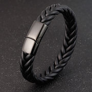 メンズアクセサリー　メンズブレスレット 　ユニセックス　本革ブレスレット　　OSD-L20102