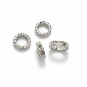8mm スペーサーパーツ ロンデルパーツ シルバーカラーー アクセサリーパーツ