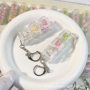 ins人気キーホルダー減圧おもちゃ PVC キーリング ストレス解消触感いい ハンドメイド雑貨 撮影道具LF