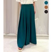 タック ワイド パンツ ウエストゴム ゆったり ドレープ【2026新作】