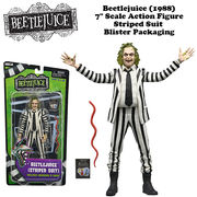 ビートルジュース（1988）  7"アクションフィギュア STRIPED SUIT ブリスターパッケージ【NECA】