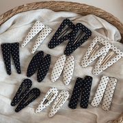 ドット柄ヘアピン　ヘアアクセサリー　レディース　デザイン　韓国風　髪飾り