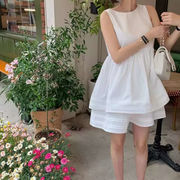 今季マストバイ  デザイン  ノースリーブ  アンチエイジング ワンピース レディース